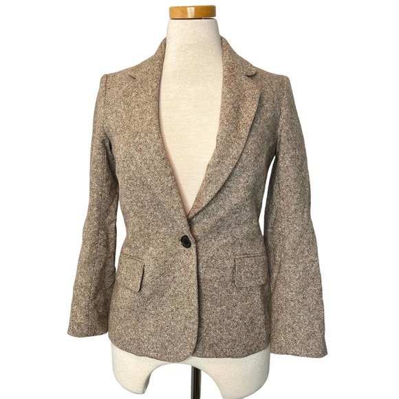 Nili Lotan Humphrey Elbow Patch Blazer Jacket Size 0 - Picture 4 of 8